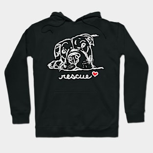 Rescue Dogs, Pitbull Rescue, Pittie Lovers Hoodie